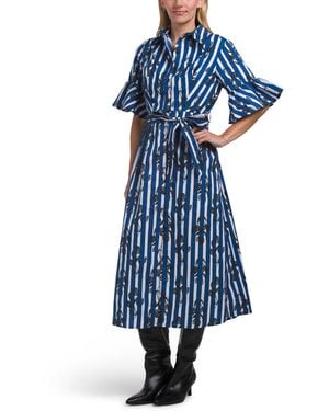 TJ Maxx Brooke Dress For Cotton - Blue