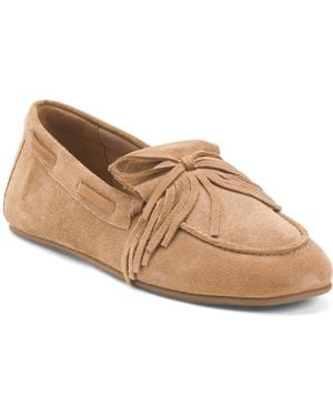 TJ Maxx Suede Kennet Flats For - Natural