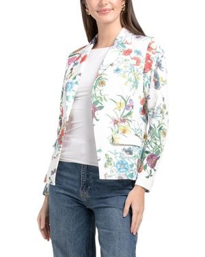 TJ Maxx Floral Blazer, Spandex/Polyester/Rayon - White