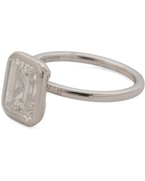 TJ Maxx 14Kt Lab Grown Diamond Cut Bezel Set Ring, Diamond - White