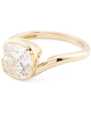 TJ Maxx 14Kt Lab Grown Diamond Cushion Cut Floating Ring, Diamond - White
