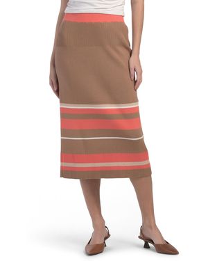 TJ Maxx Avril Midi Skirt For Polyester/Viscose - Red