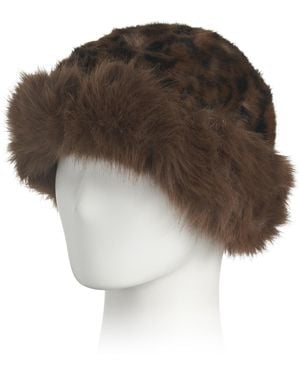 TJ Maxx Faux Fur Fisherman's Cap For Polyester - Brown