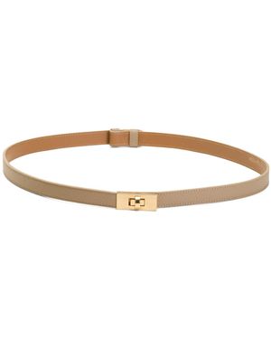 TJ Maxx Leather Cintura Art Belt, Leather - Natural