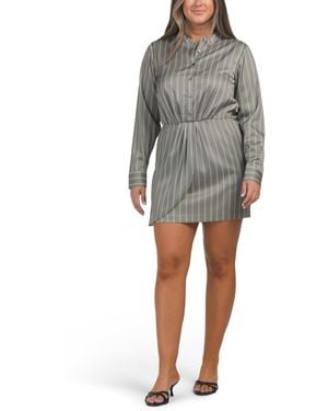 TJ Maxx Theodora Mini Dress For Spandex/Polyester - Gray