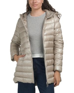 TJ Maxx A Shape Resort Down Jacket, Nylon - Gray