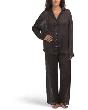 TJ Maxx 2Pc Lounge Set For Polyester - Black