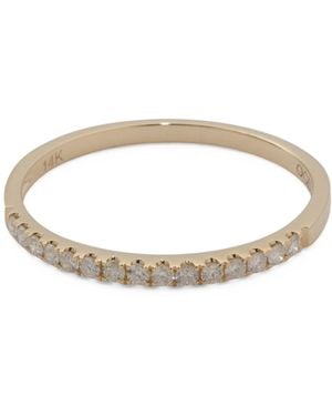 TJ Maxx 14Kt Petite Diamond Band Ring, Diamond - White