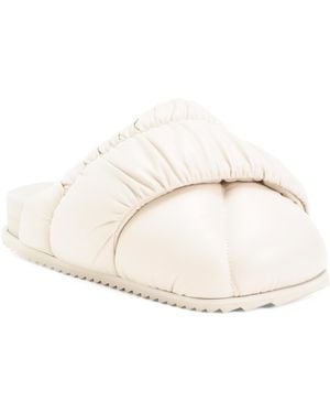 TJ Maxx Leather Tent Mules For - Natural