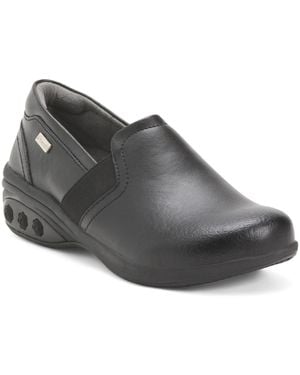 TJ Maxx Leather Annie Comfort Clogs For - Gray