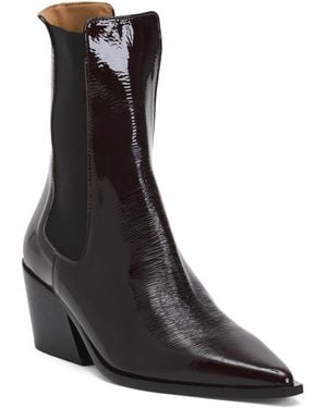 TJ Maxx Patent Leather Sandra Booties For - Black