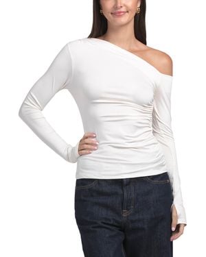 TJ Maxx Cleo Top For Spandex/Polyester - White