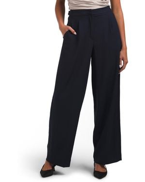 TJ Maxx Woven Pleat Front Pants For Spandex/Polyester - Blue