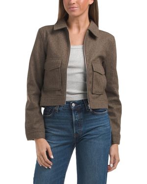 TJ Maxx Faux Suede Jacket For - Gray