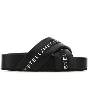 Stella McCartney Logo Slippers - Black