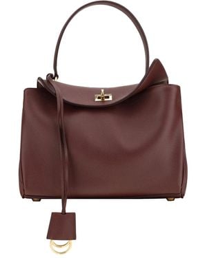 Balenciaga P107Jd- Rodeo Leather Shoulder Bag - Brown