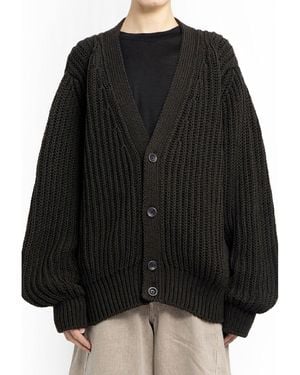 Lemaire Knit Cotton Cardigan - Black