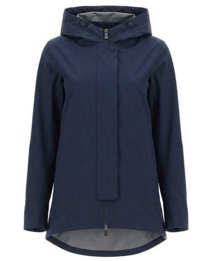 Herno Gore Tex Hooded Jacket - Blue