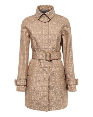 Versace Trench con logo - Neutro