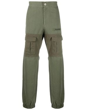 Palm Angels Cotton Trousers - Green