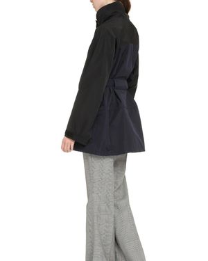 Prada Techno Fabric Jacket With Adjustable Belt And Drawstrings For - Blue