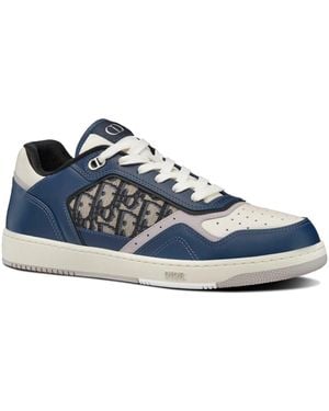 Dior Oblique Leder -Turnschuhe - Blau