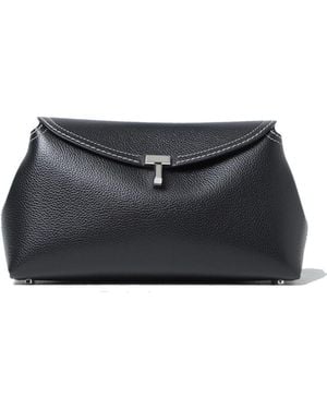 TOTEME T-Lock Clutch Bag - Black