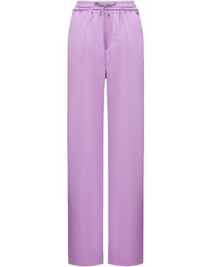 Herno Wide Trousers - Purple