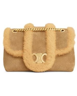 Celine Victoire Teen Shoulder Bag - Natural