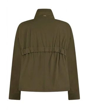 Herno Drawstring High-Neck Jacket - Green