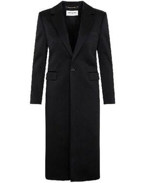 Saint Laurent Satin Coat - Black