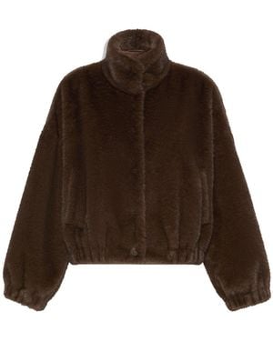 Weekend by Maxmara Weekend Danemone Faux Fur Jacket - Brown