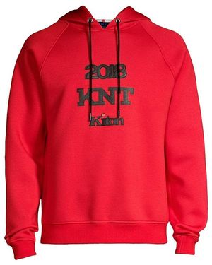 knt kiton Hooded Sweatshirt - Red