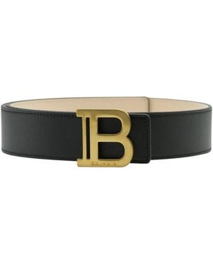 Balmain Leather Belt - Green