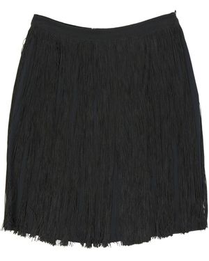 Alberta Ferretti Silk Blend Skirt - Black