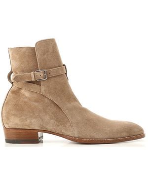 Saint Laurent Wyatt Jodhpur Boots - Brown