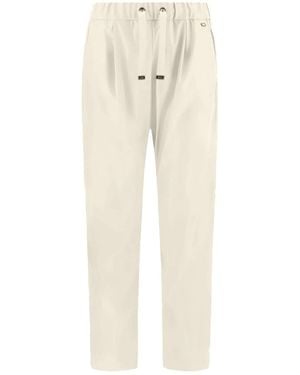 Herno Straight Trousers - Natural