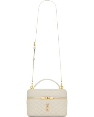 Saint Laurent Gaby Large Vanity Bag - Natural