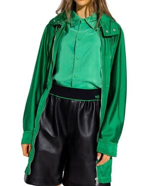 Bottega Veneta Satin Parka - Grün