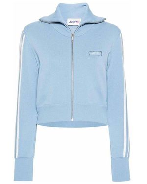 Autry Logo Cardigan - Blue
