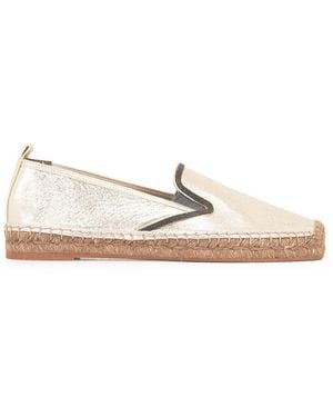 Brunello Cucinelli Leather Espadrilles - Natural