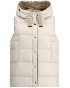 Max Mara The Cube Jsoft Down Vest Jacket - Natural