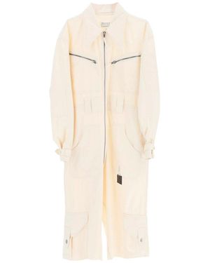 Maison Margiela Cotton Jumpsuit - Natural