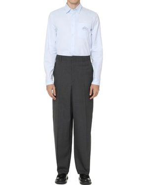 Prada Oxford Cotton Shirt - Gray