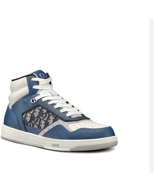 Dior B27 High Top Oblique Sneakers - Blau