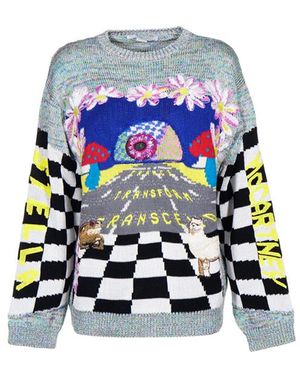 Stella McCartney Jacquard Jumper - Blau
