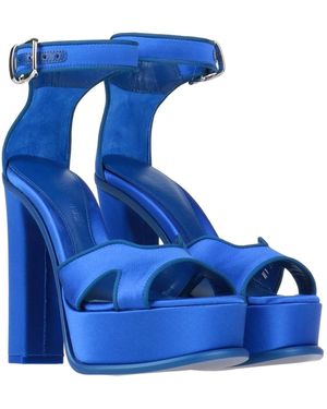 McQueen Schmetterlingssandalen Mit Absatz - Blau