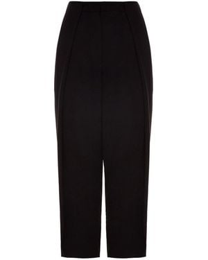 Balmain Cropped Trousers - Black