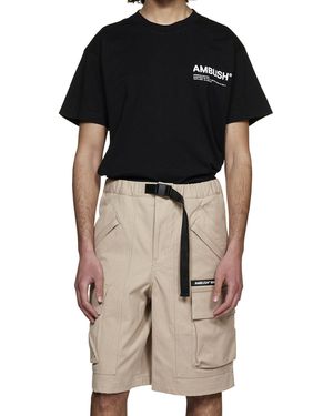 Ambush Hinterhalt Baumwoll -Bermuda -Shorts - Natur