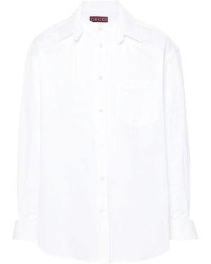 Gucci Cotton Logo Shirt - White